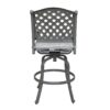 Outdoor Aluminum Swivel Barstools With Cushions (Set of 2) - Golden Gauze - Image 2