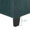 Queen Size Green Velvet Tufted Upholstered Platform Bed - Image 11