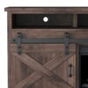 Farmhouse - Electric Fireplace TV Stand For TVs Up To 100" - Barnwood - Image 3