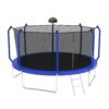 Trampoline With Basketball Hoop, Astm Approved Reinforced Type Outdoor Trampoline With Enclosure Net - Blue - Image 4