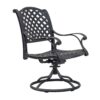 Durable Outdoor Dining Swivel Rockers With Cushions (Set of 2) - Sandstorm - Image 3