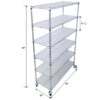 6 Tier 6000Lbs Capacity Nsf Metal Shelf Wire Shelving Unit, Heavy Duty Adjustable Storage Rack With Wheels & Shelf Liners For Commercial Grade Utility Steel Storage Rack - Chrome - Image 20