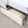 Liv - Patented 2 Drawers Queen Upholstered Storage Platform Bed - Ivory Boucle - Image 16