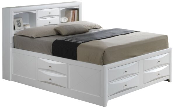 Marilla - Queen Storage Bed - White