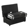 Twin Size Folding Ottoman Sleeper Bed With Mattress Convertible Guest Bed - Black - Image 12