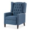 Manual Wing Chair Recliner - Blue - Image 6