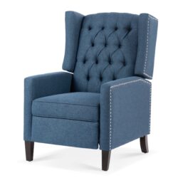 Manual Wing Chair Recliner - Blue