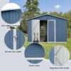 10'x12' Garden Sheds Outdoor Storage Sheds - Blue - Image 4