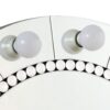 Farai - Glam Mirrored Faux Crystal Diamonds Wall Decor Mirror - Silver - Image 2