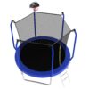 10' Trampoline With Basketball Hoop, Astm Approved Reinforced Type Outdoor Trampoline With Enclosure Net - Blue - Image 7