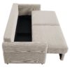 Haran - Pull Out Sleeper Sofa With Storage - Beige - Image 3