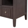 Bathroom Vanity Base Only, Solid Wood Frame And MDF Boards - Brown - Image 16