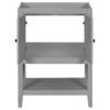 Bathroom Vanity Base Only, Soild Wood Frame, Bathroom Storage Cabinet With Doors And Open Shelf - Gray - Image 14