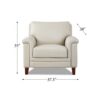 Westcott - Leather Chair - Beige - Image 6