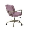 Siecross - Top Grain Leather Office Chair - Pink - Image 2