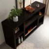 Urban Loft - Electric Fireplace TV Console For TVs Up To 70" - Mocha - Image 2