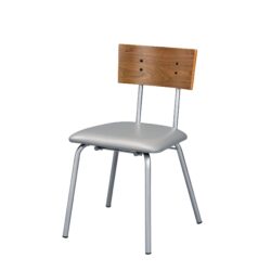 Jurgen - Faux PU Side Chair (Set of 2) - Concrete Silver