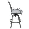 Outdoor Aluminum Swivel Barstools With Cushions (Set of 2) - Golden Gauze - Image 3