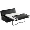 Twin Size Folding Ottoman Sleeper Bed With Mattress Convertible Guest Bed - Black - Image 13