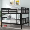 Full Over Full Bunk Bed With Ladder For Bedroom, Guest Room Furniture - Espresso - Image 12