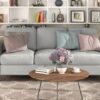 3 Seat Sofa Living Room Sofa - Light Gray - Image 9