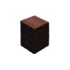 30 Piece Interlocking Deck Tiles Striped Pattern, Square Acacia Hardwood Outdoor Flooring For Patio, Bancony, Pool Side - Brown - Image 18
