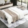 Haran - Pull Out Sleeper Sofa With Storage - Beige - Image 10