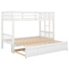 Twin Over Pull-Out Bunk Bed With Trundle - White - Image 8