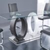 Royce - Dining Table Ecom - White / Gray - Image 4