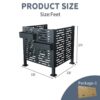 3.5 X 3.5 Ft Air Conditioner Fence For Outdoor Units, Metal Privacy Fence Cover, Perfect To Conceal Air Conditioning Units - Charcoal - Image 5