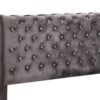 Elegant Tufted Upholstered Bed - Gray - Image 5