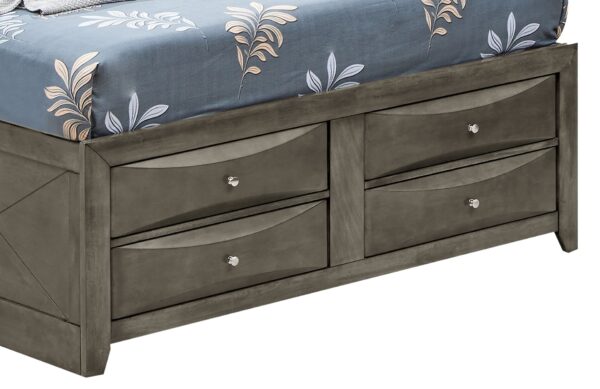 Marilla - King Storage Bed - Gray