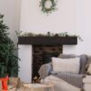 60" Rustic Wood Fireplace Mantel, Wall-Mounted & Floating Shelf For Home Decor - Espresso - Image 4