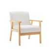 Bahamas - Linen Sofa And Chair With 2 Throw Pillows (Set of 2) - Beige - Image 6