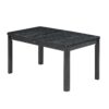 Topmax - Rustic Extendable Dining Table Set With Removable Leaf, 6 Upholstered Armless Dining Chairs And 2 Padded Arm Chairs, 9 Pieces - Black - Image 12