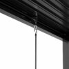 Louver Pergola Frame & Steel Louvers - Black - Image 4
