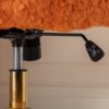Office Chair, Artificial Rabbit Hair Home Office Chair With Golden Metal Base, Adjustable Desk Chair Swivel Office Chair, Vanity Chair - Orange - Image 14