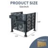 3.5 X 3.5 Ft Air Conditioner Fence For Outdoor Units, Metal Privacy Fence Cover, Perfect To Conceal Air Conditioning Units - Charcoal - Image 4