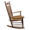 Balcony Porch Adult Rocking Chair - Oak - Image 3