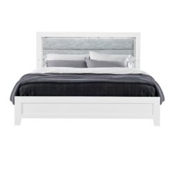 Omoda - 5 Pieces Full Bedroom Set With LED Accent Lighting - White