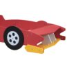 Twin Size Race Car-Shaped Platform Bed With Wheels - Red - Image 10