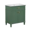 Bathroom Vanity With Ceramic Basin, Soft Close Door And Adjustable Shelves - Green - Image 14