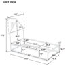 Twin Size Wood Bed With House-Shaped Headboard Floor Bed With Fences - White - Image 8