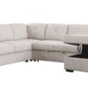 Nyhan - Upholstered Corner Sectional With Pull Out Loveseat And Storaged Chaise - Beige - Image 7