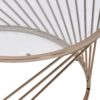 Bluelipe - Clear Glass Top With Coffee Table - Champagne - Image 4