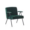 Cloth Leisure - Metal Frame Recliner, For Living Room And Bedroom - Green - Image 10