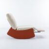 Modern Rocking Chair Recliner, Comfy Rocker Nursery Chair With Footrest, Accent Reading Chair, Upholstered Lounge Chair For Relaxing, Resting, Soft Padded Rocker For Indoor Living Room Bedroom - Orange - Image 8