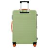 Hardshell Luggage Sets 3 Pieces Contrast Color Suitcase With Spinner Wheels And Tsa Lock 20" 24" 28" Available - Light Green - Image 4