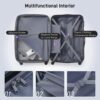 3 Piece Luggage Set Hardside Spinner Suitcase With Tsa Lock 20" 24" 28" Available - Purple - Image 5
