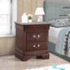 Louis Phillipe - Traditional Style Nightstand - Cappuccino - Image 7